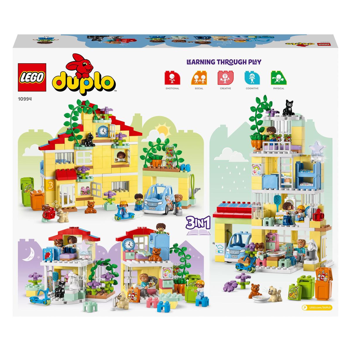 LEGO DUPLO 10994, 3in1 Familjehus