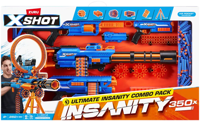 X-SHOT Insanity Mix Combo Blaster Set