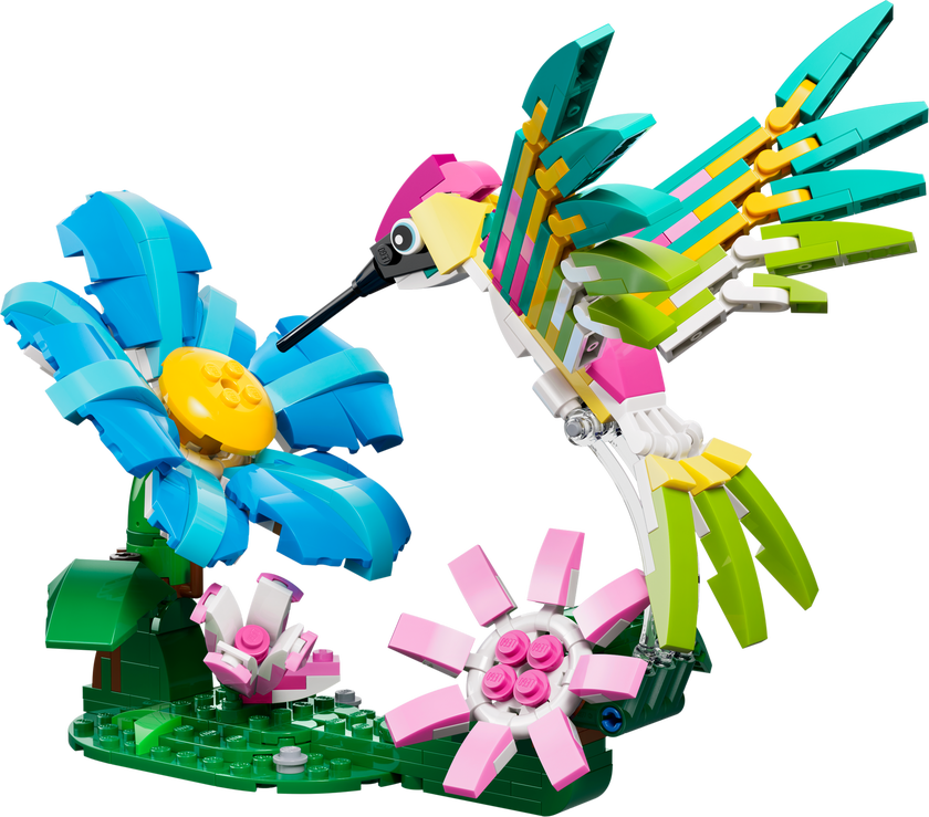 LEGO® Creator 3-i-1 Vilda djur: färgglad kolibri Prydnad 31384