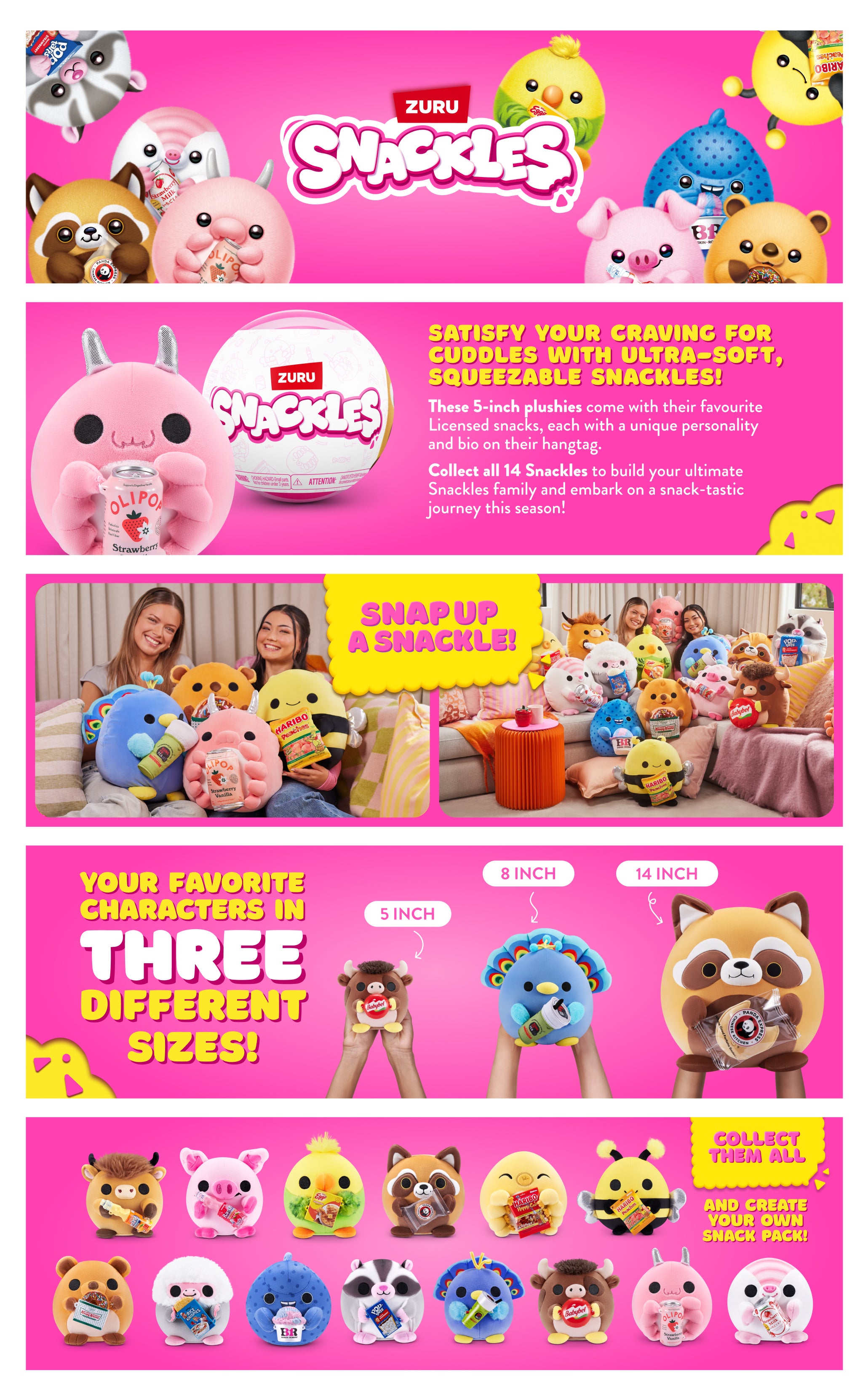 Snackles S3 Core Licensed Capsule 5"