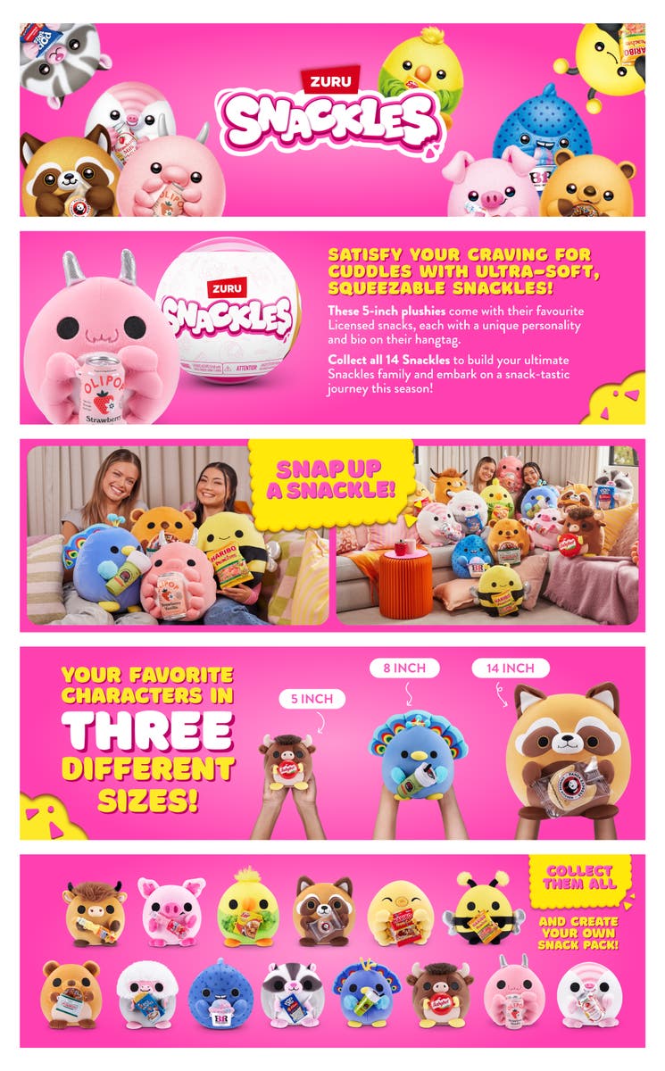 Snackles S3 Core Licensed Capsule 5"