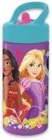 DISNEY PRINCESS, Vattenflaska med sugrör, 420ml