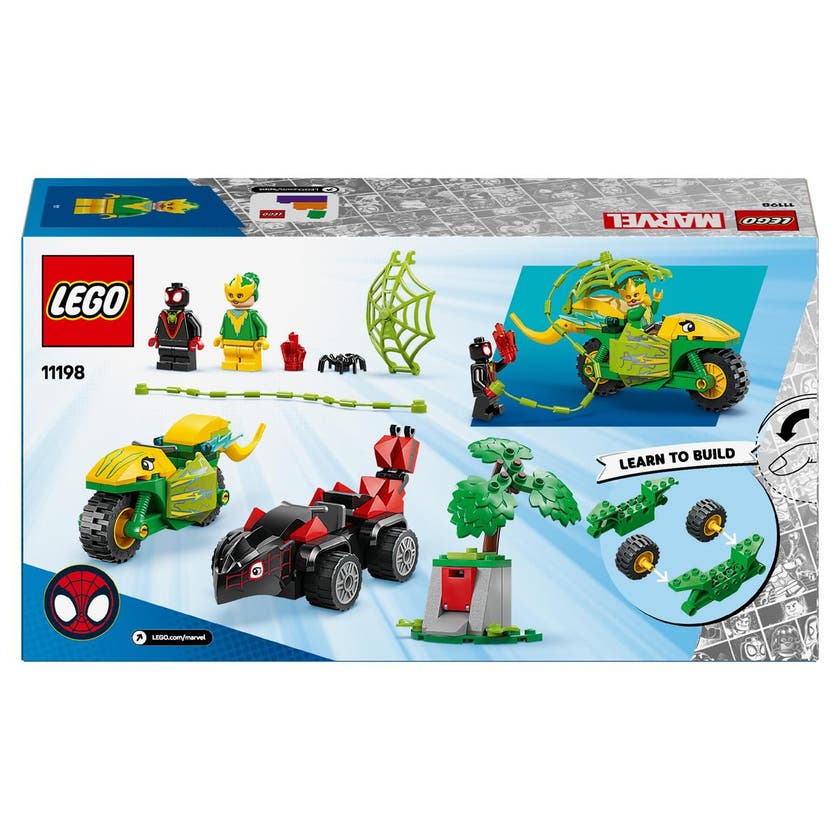 LEGO Spidey 11198, Spins och Electros jakt med dinosauriefordon