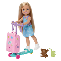 Barbie Club Chelsea Limitless Adventure-docka med resväska
