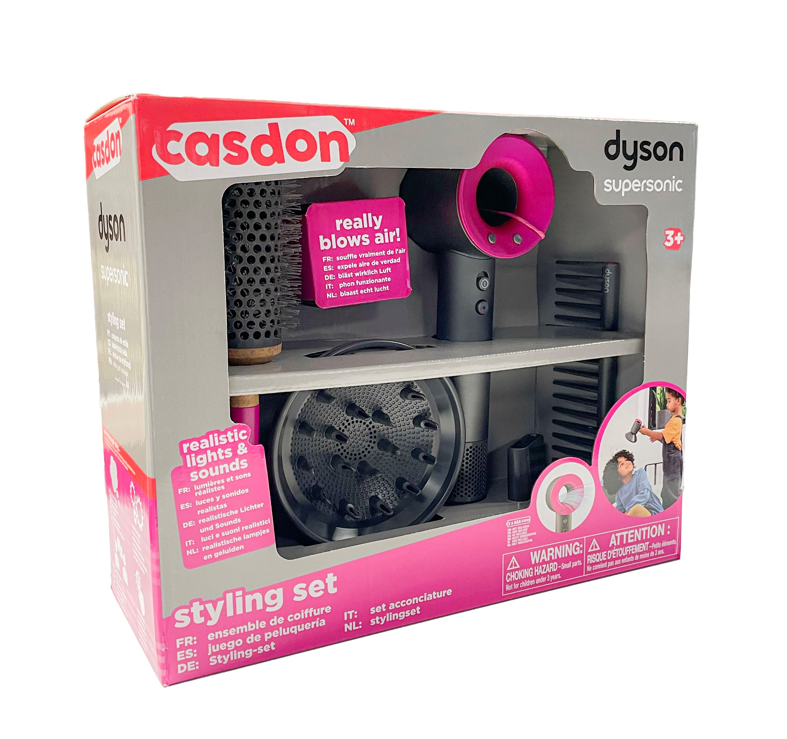 Casdon Dyson -Hårstyling Lekset 5 Delar