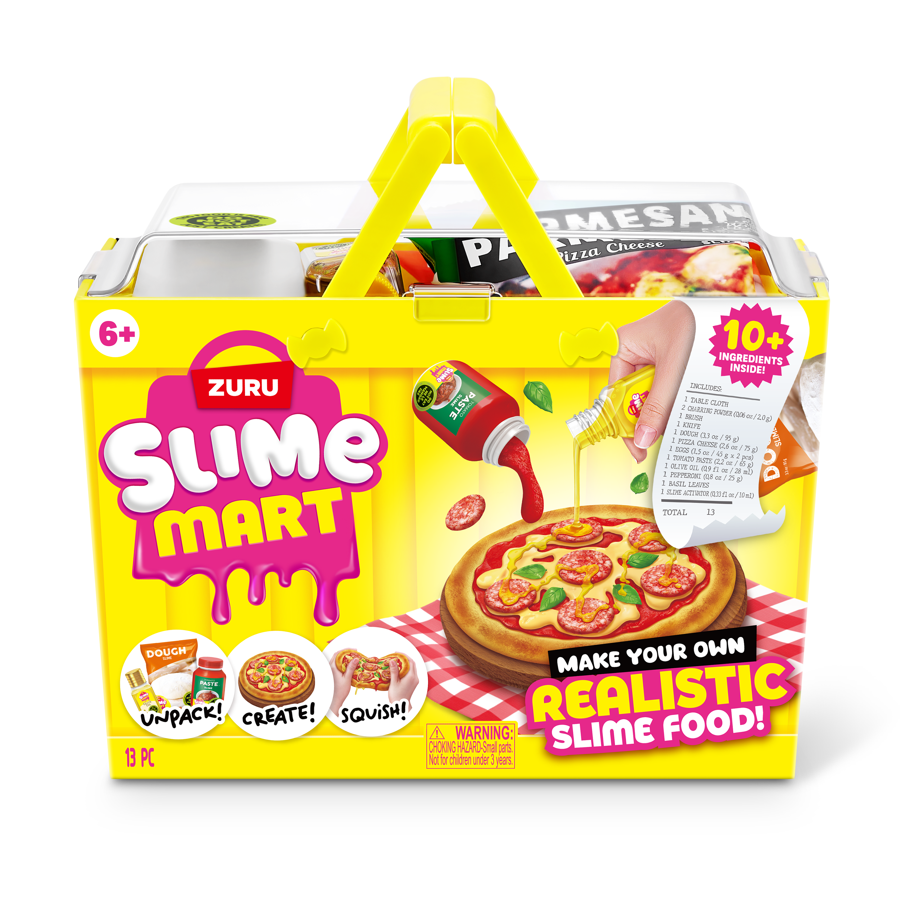 Slime Mart Small Shopping Basket Fast Food