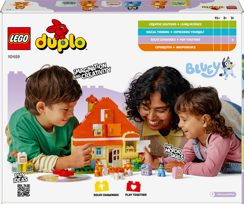 LEGO® DUPLO® Blueys hus med memoryspel Interaktiv leksak 10459