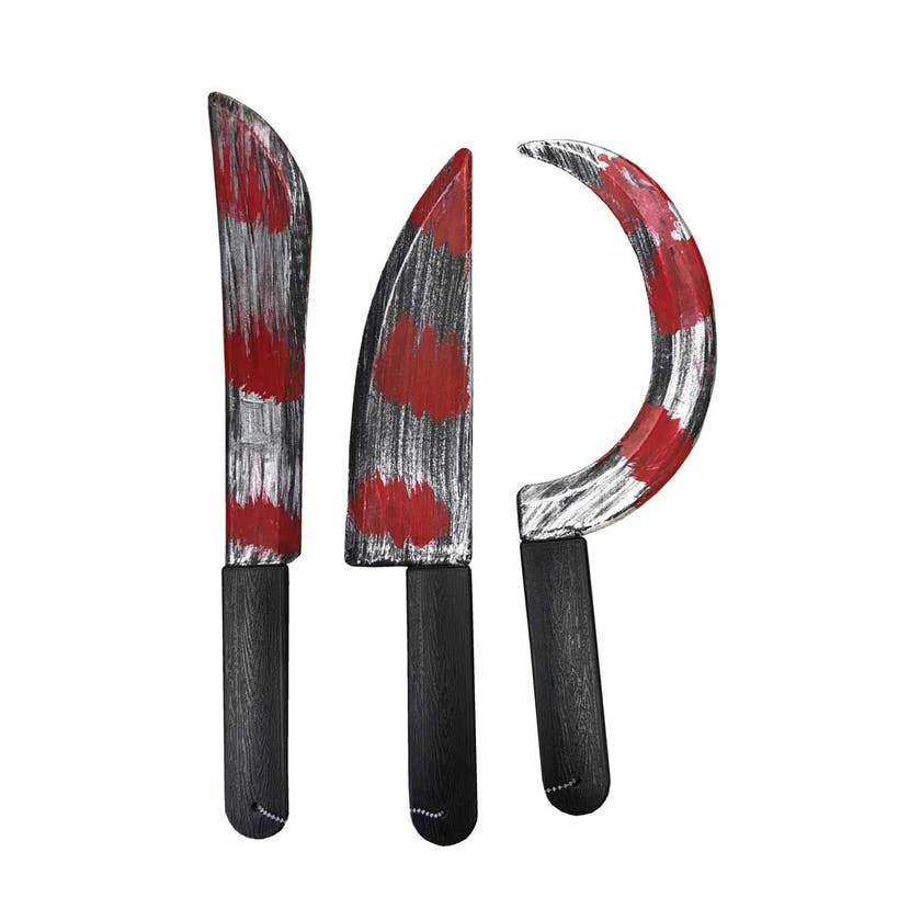 Halloween, Bloody Knife 1 Pc, Assorted Product 3 Different Types