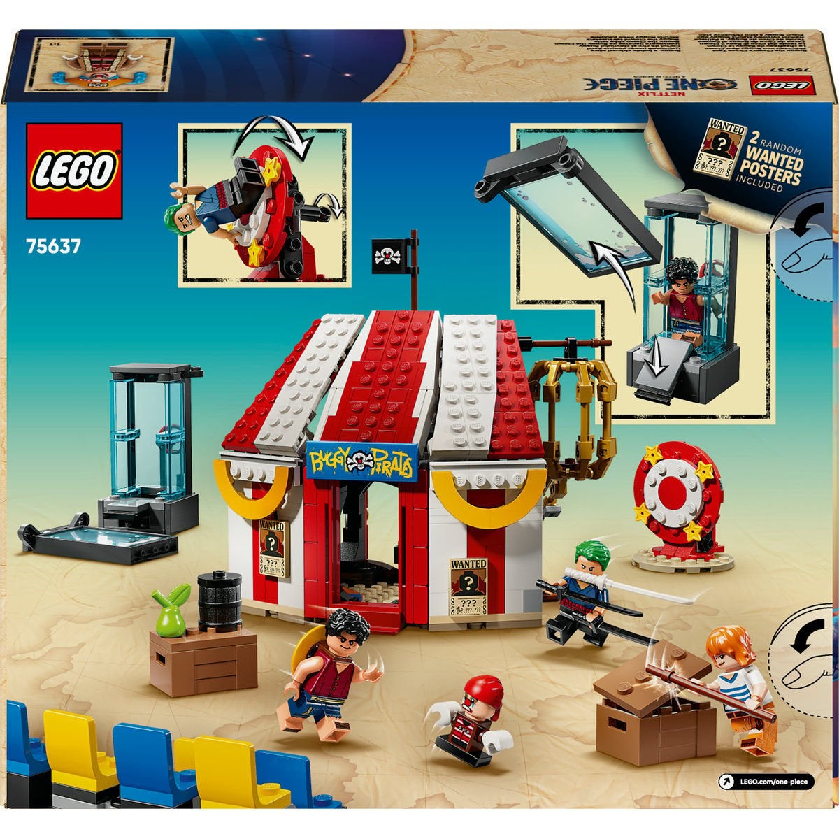 LEGO ONE PIECE 75637, Clownen Buggys cirkustält