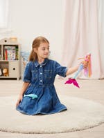 Steffi Love Mermaidizing docka med lysande stjärt och delfin