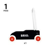BRIO Lära-Gå-Vagn svart – Gåvagn med justerbart handtag och broms från 1 år