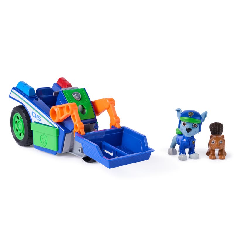 Paw Patrol Rockys Rescue Recycler med figur och ekorre