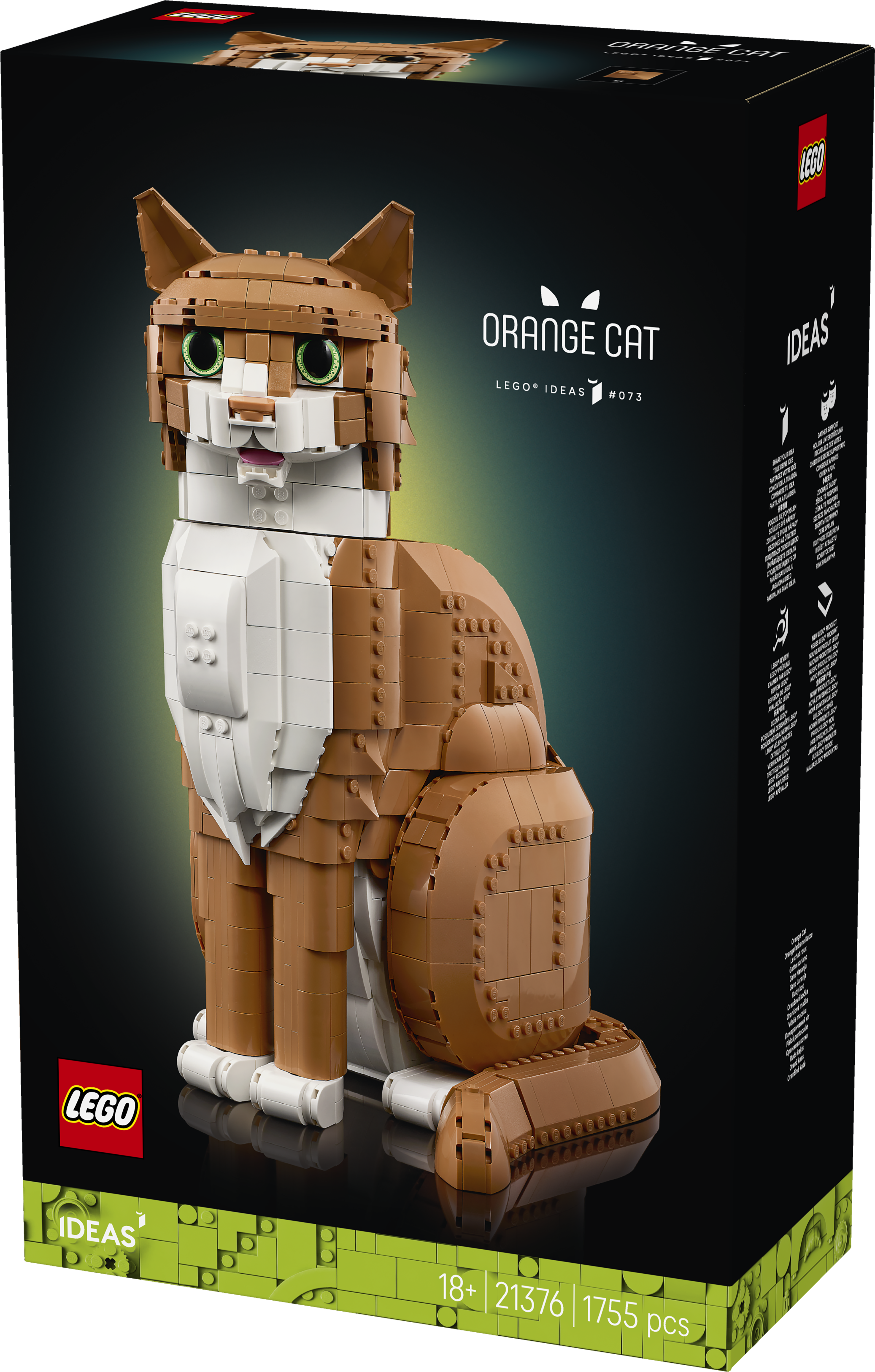 LEGO® Ideas Orange katt, Byggset med djurfigur 21376