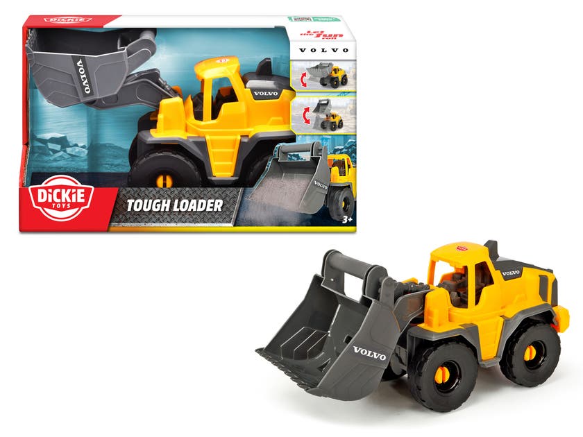Dickie Toys Volvo Tough Hjullastare, 26 cm