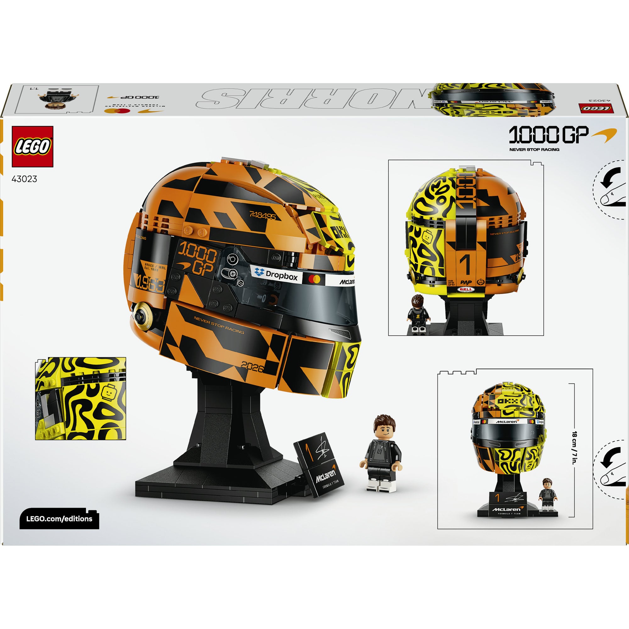 LEGO® Editions McLaren Mastercard F1® Team Lando Norris hjälm 43023