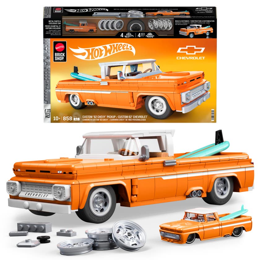 Mattel Brick Shop Hot Wheels Custom '62 Chevy Pickup byggset