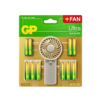 GP Fläkt + 12xAA + 12xAAA batterier