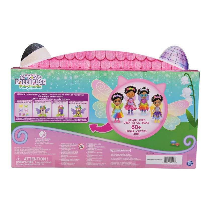 Gabby's Dollhouse Fairy Magic Fashion Set docka
