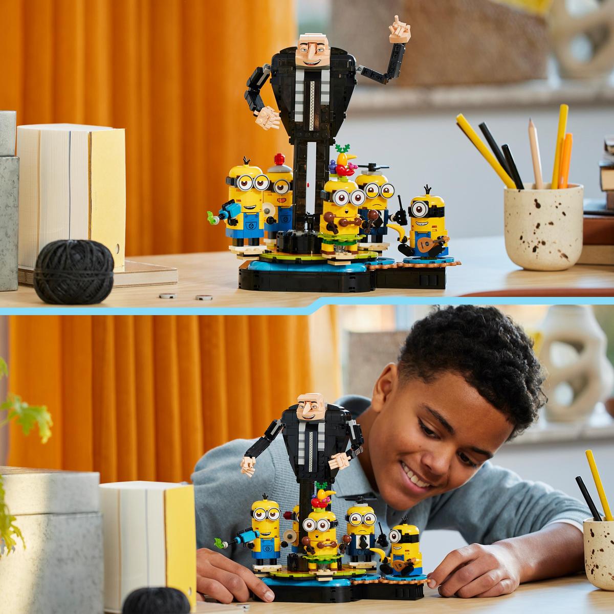 LEGO Despicable Me 75582, Klossbyggd Gru med minioner