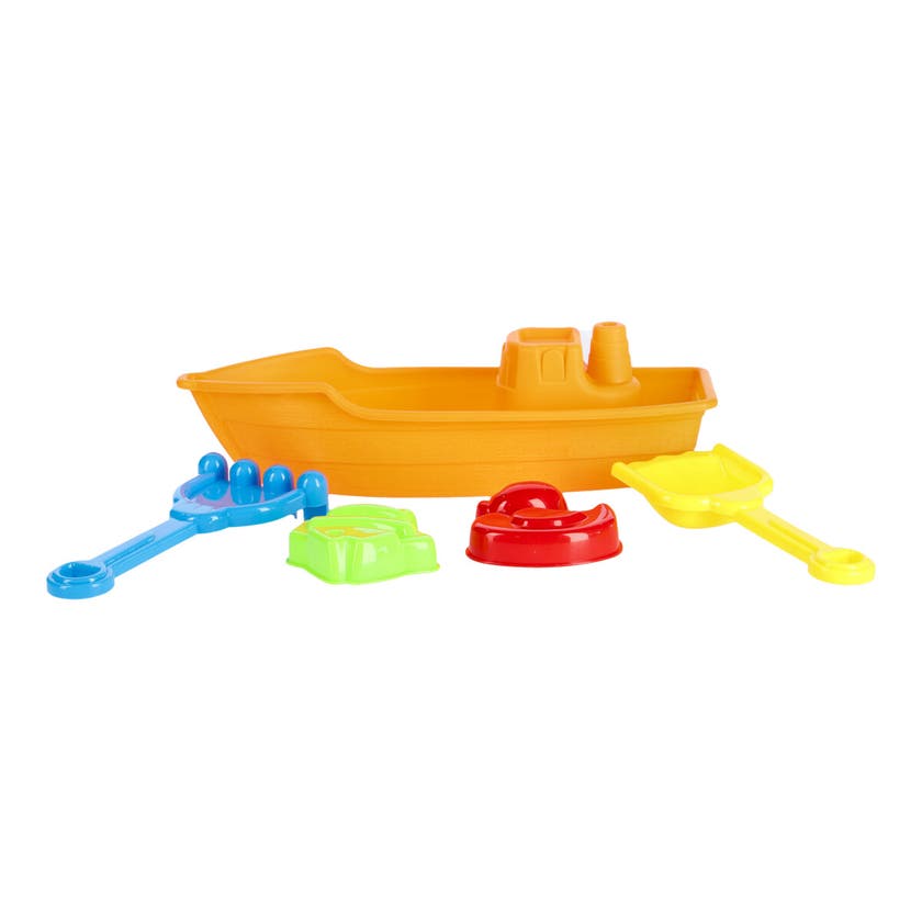 Sandlek, Strandset Båt Med 4 Delar