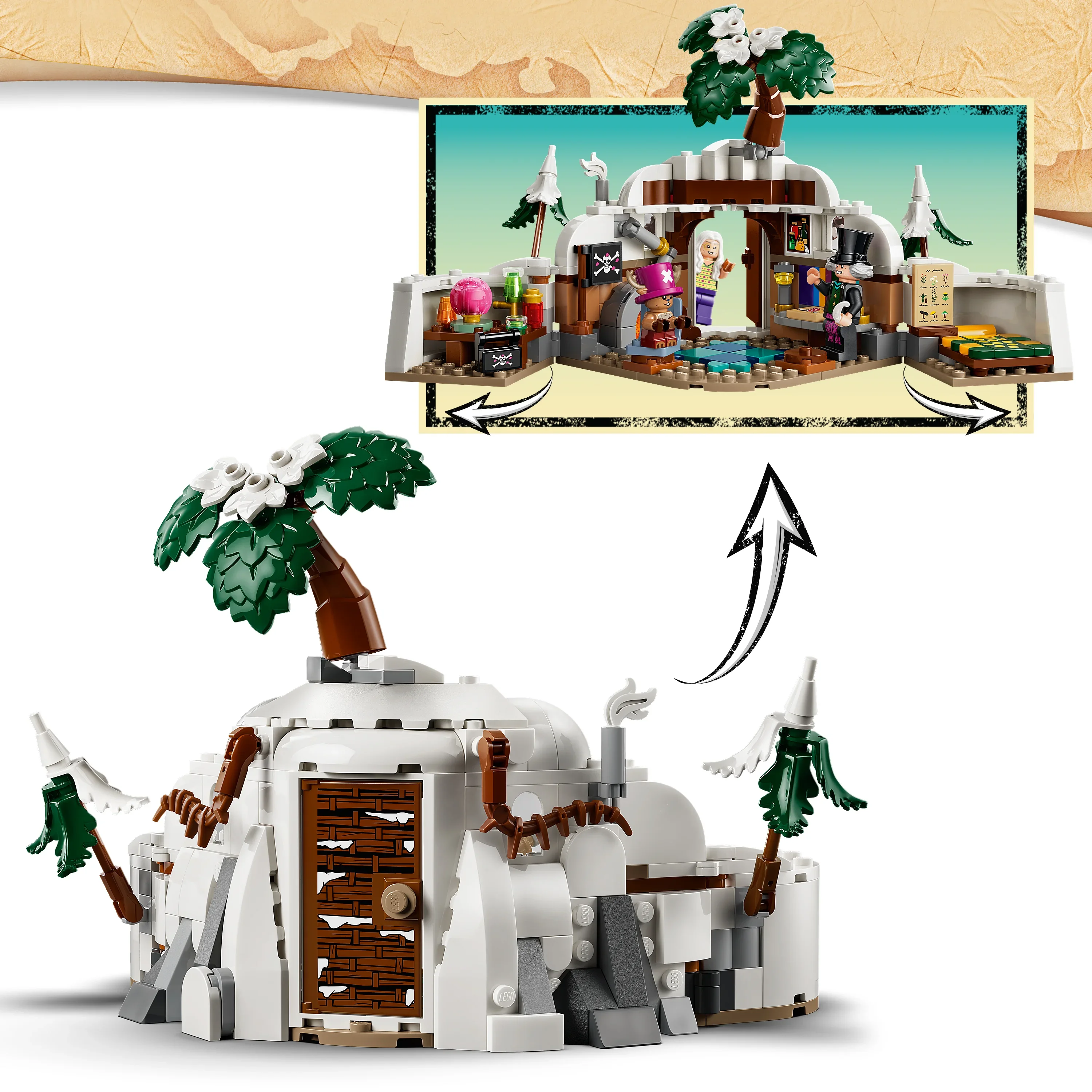 LEGO® One Piece 75641, Dr Hiriluks gömställe