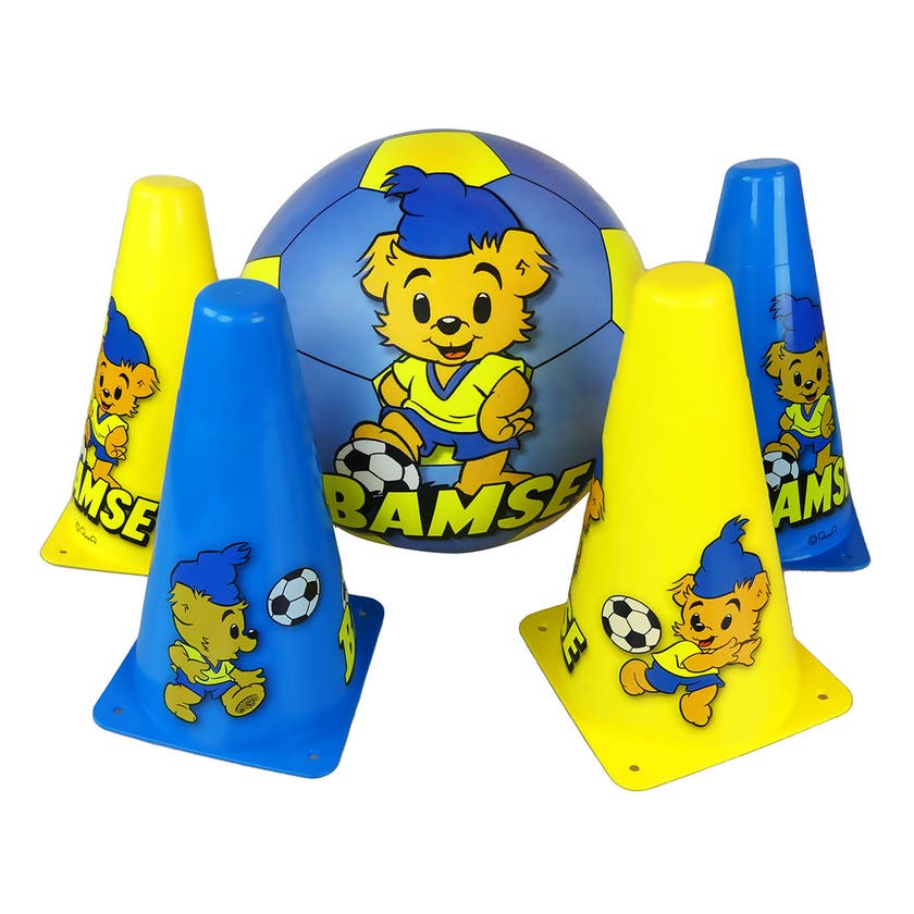 Bamse Plastfotboll med koner