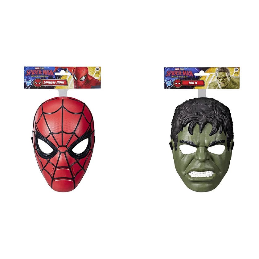 Marvel masker - Spiderman och Hulken