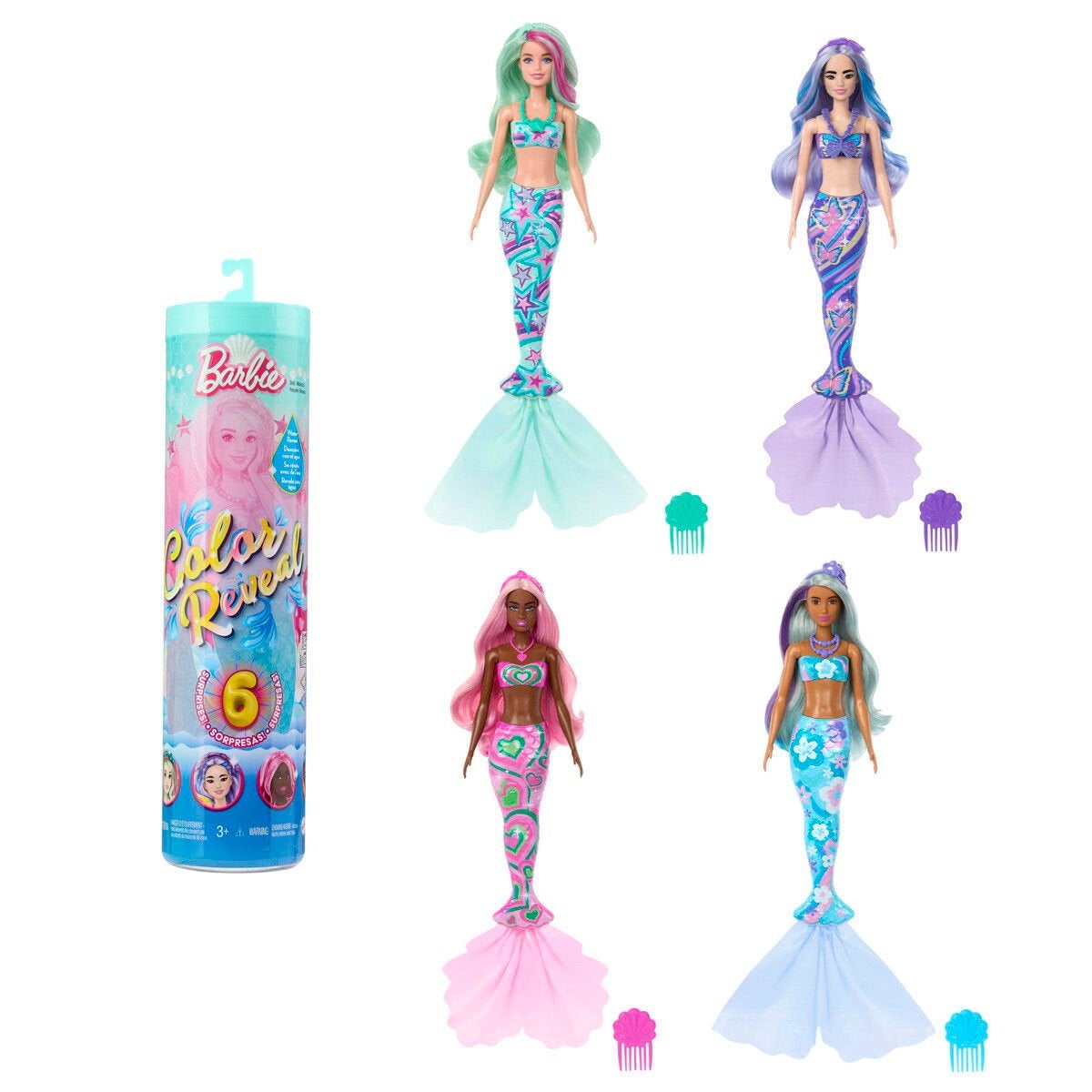Barbie, Color Reveal Deep Sea Mermaids