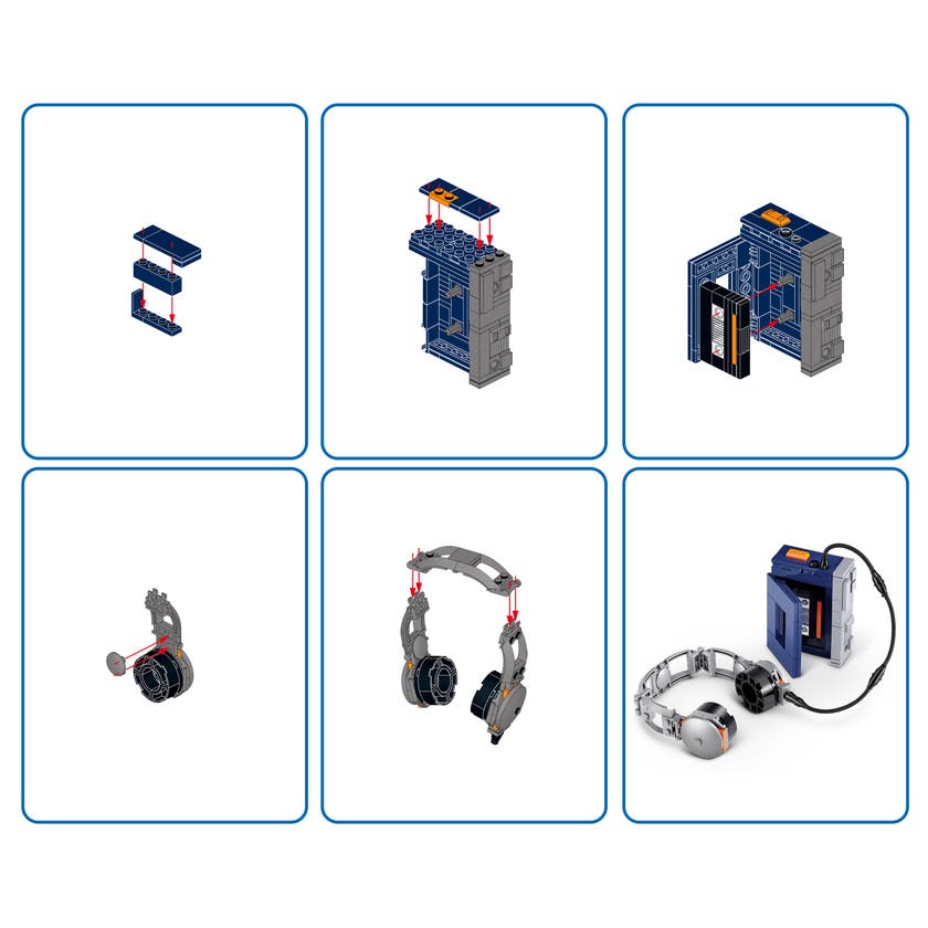 MAX Build More Premium Retro Kassettspelare – byggklossar från ZURU