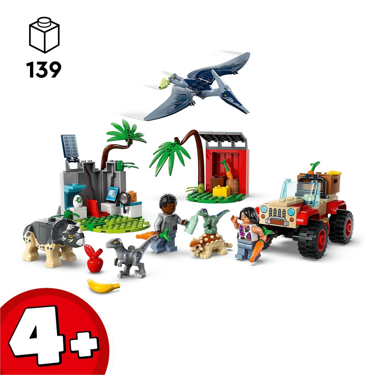 LEGO Jurassic World 76963, Räddningscenter för dinosaurieungar