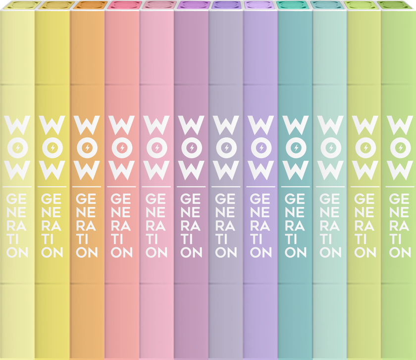 WOW Generation, Fyrkantiga Tuschpennor med Dubbla Ändar