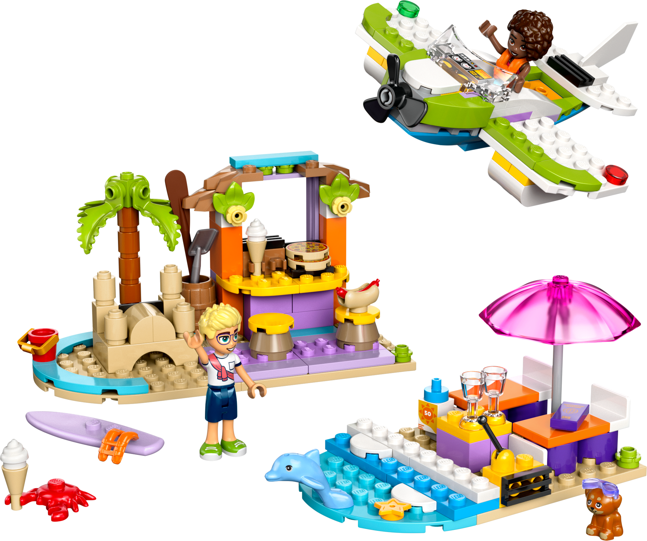 LEGO Friends 42672, Kreativ strand och resväska