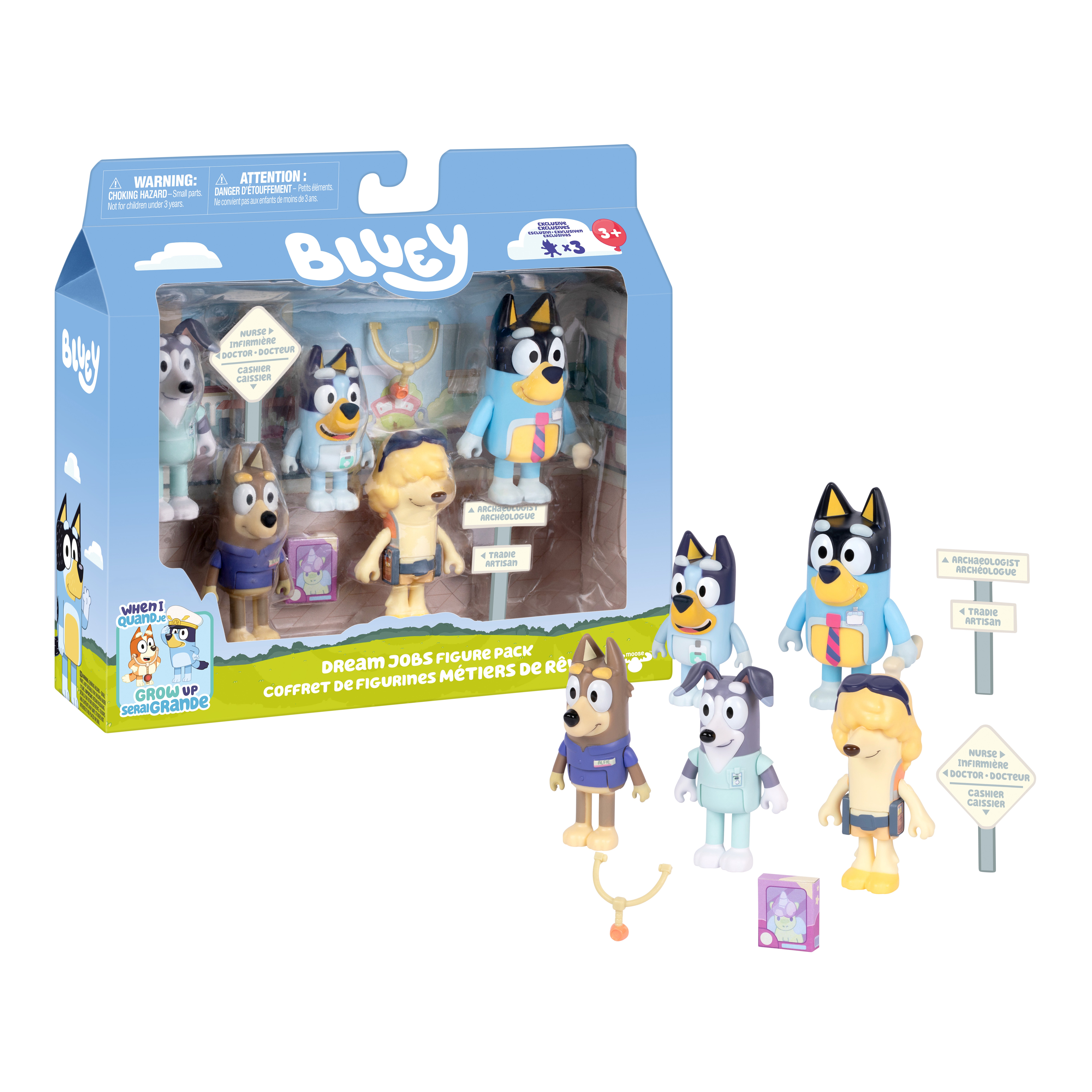 Bluey The Sleepover Figursats 5-pack