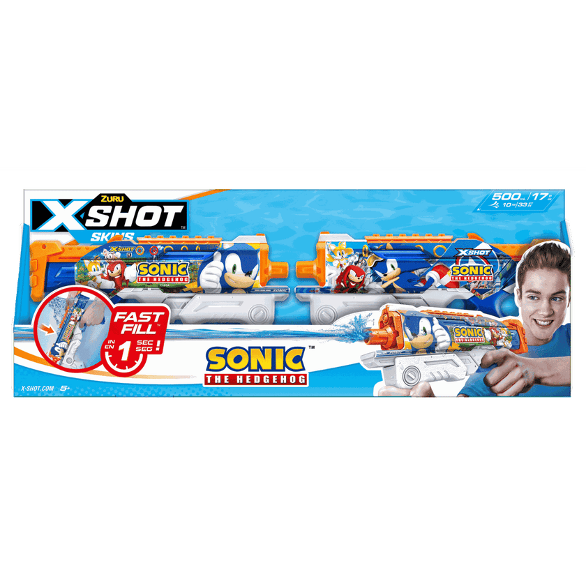 X-Shot Water, FAST FILL SKINS Sonic 2-pack