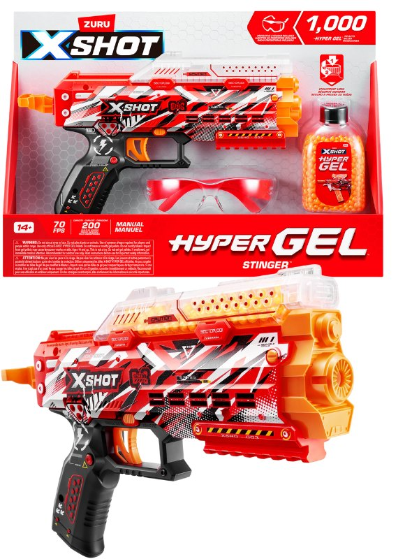 XSHOT Hyper Gel Stinger Gelblaster 1000 kulor