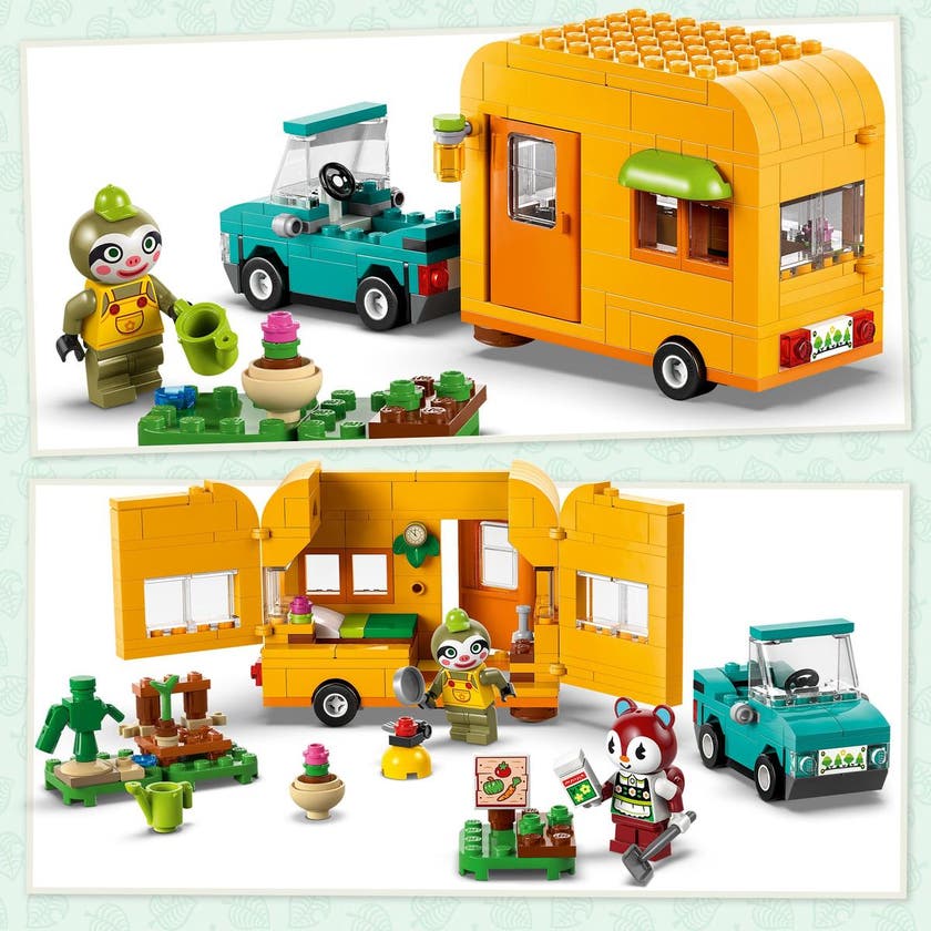 LEGO Animal Crossing 77054, Leif med husvagn och trädgårdsbutik