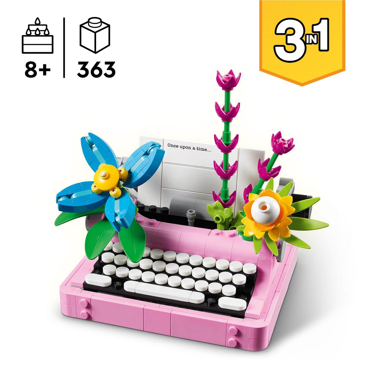 LEGO Creator 31169, Skrivmaskin med blommor