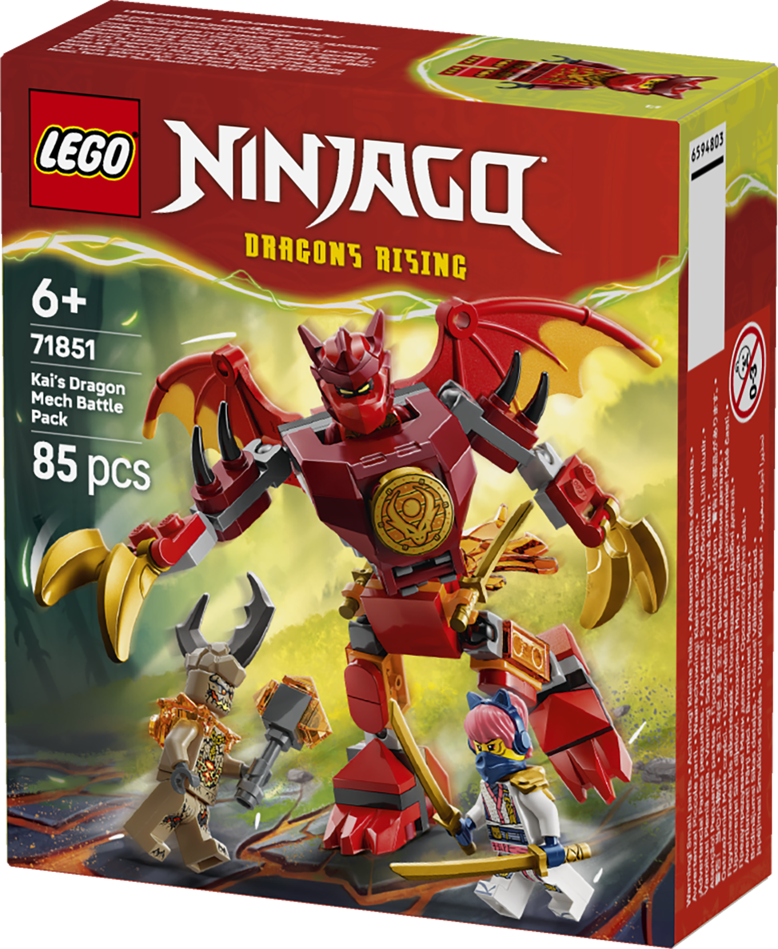 LEGO® NINJAGO® Kais drakrobot – stridspaket, Robotleksak 71851