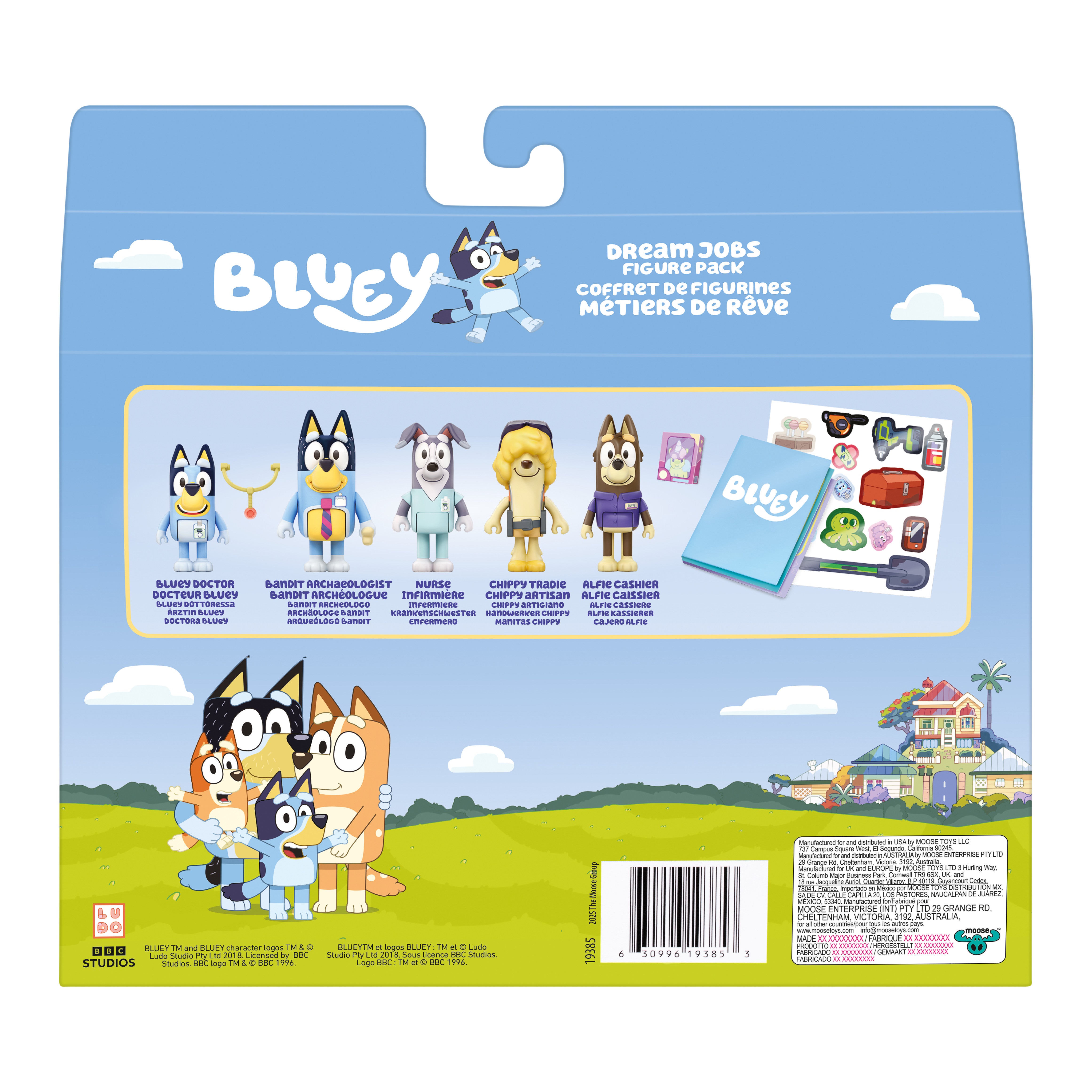 Bluey The Sleepover Figursats 5-pack