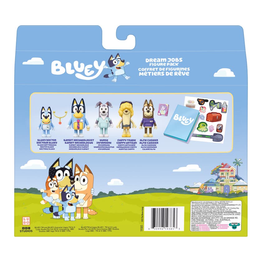 Bluey The Sleepover Figursats 5-pack