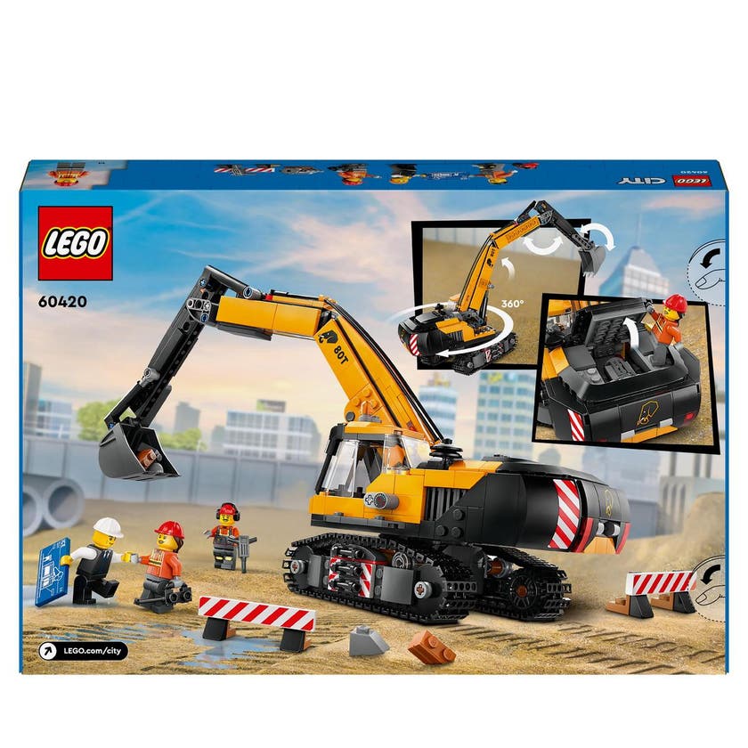 LEGO City 60420, Gul grävmaskin