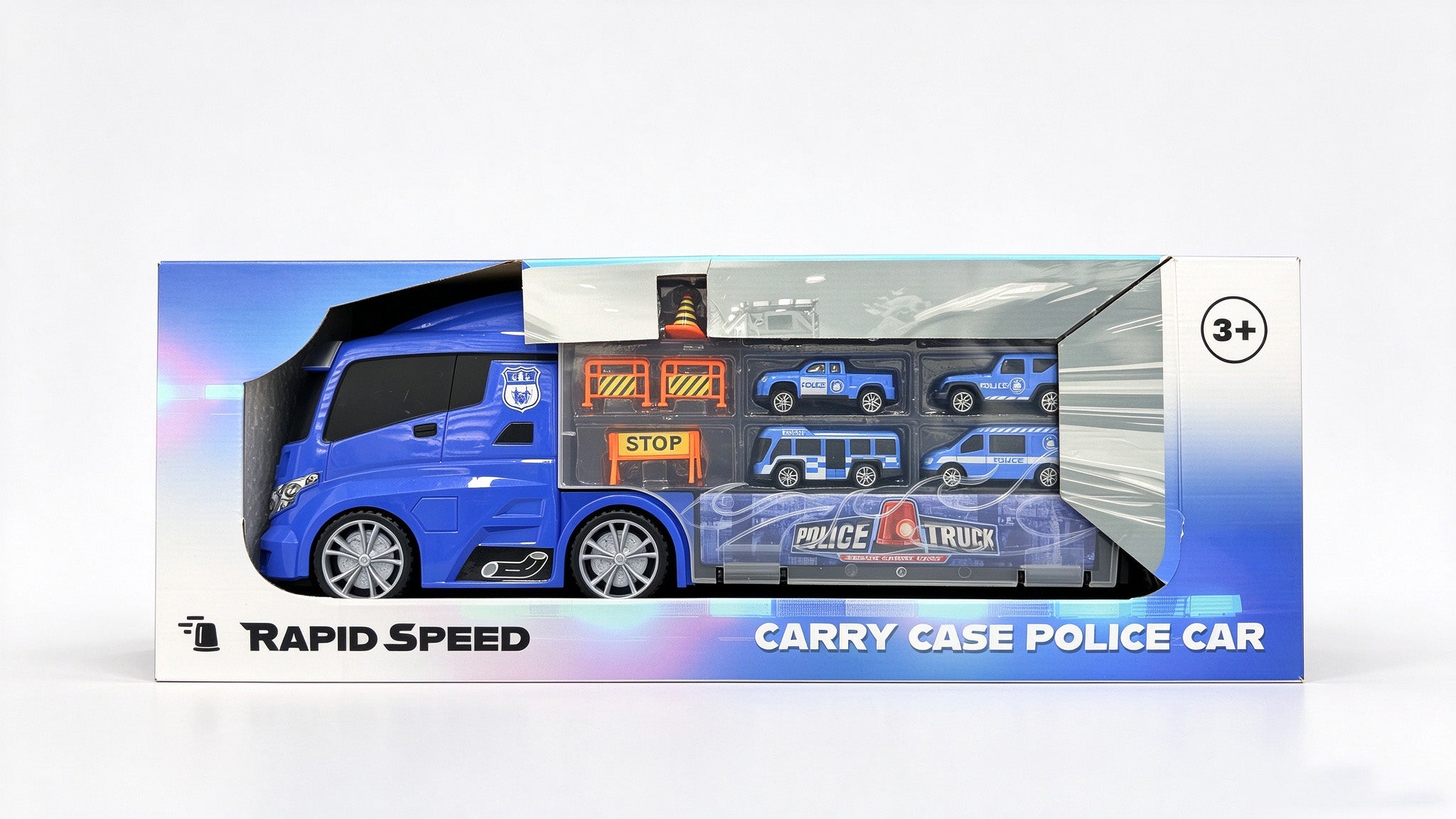 Rapid Speed - Truck med polisfordon & tilbehör