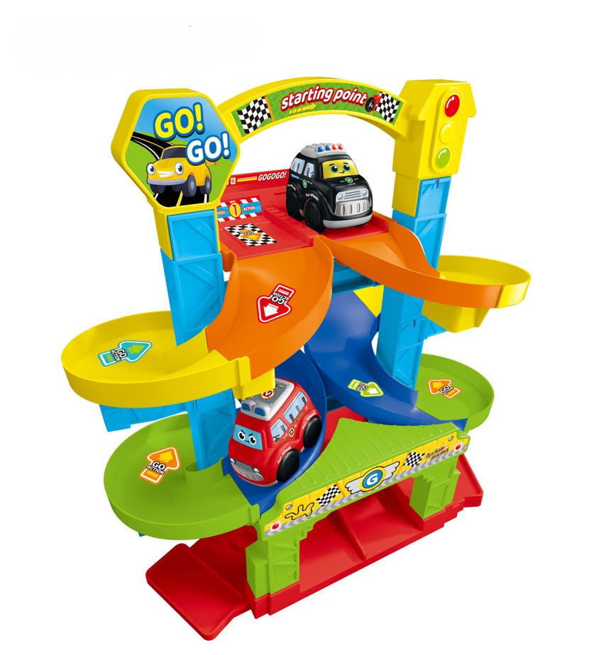 KID - Stor racingbana med 2 bilar