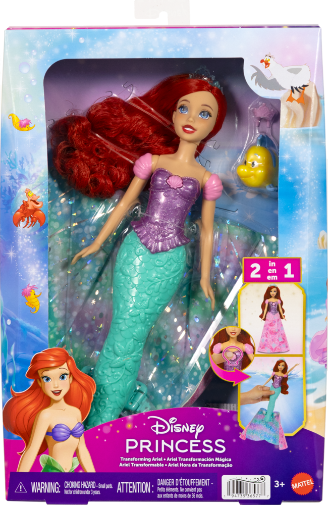 Disney Princess Ariel förvandlingsdocka