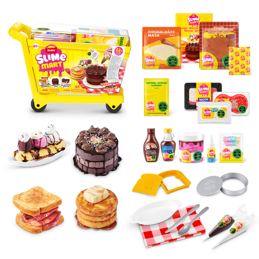 Slime mart – skapa realistisk mat av klämbart slime