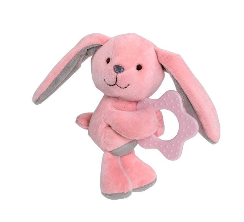 Sweeties Baby, Skallra med Bitleksak Kaninen Lee 14 cm