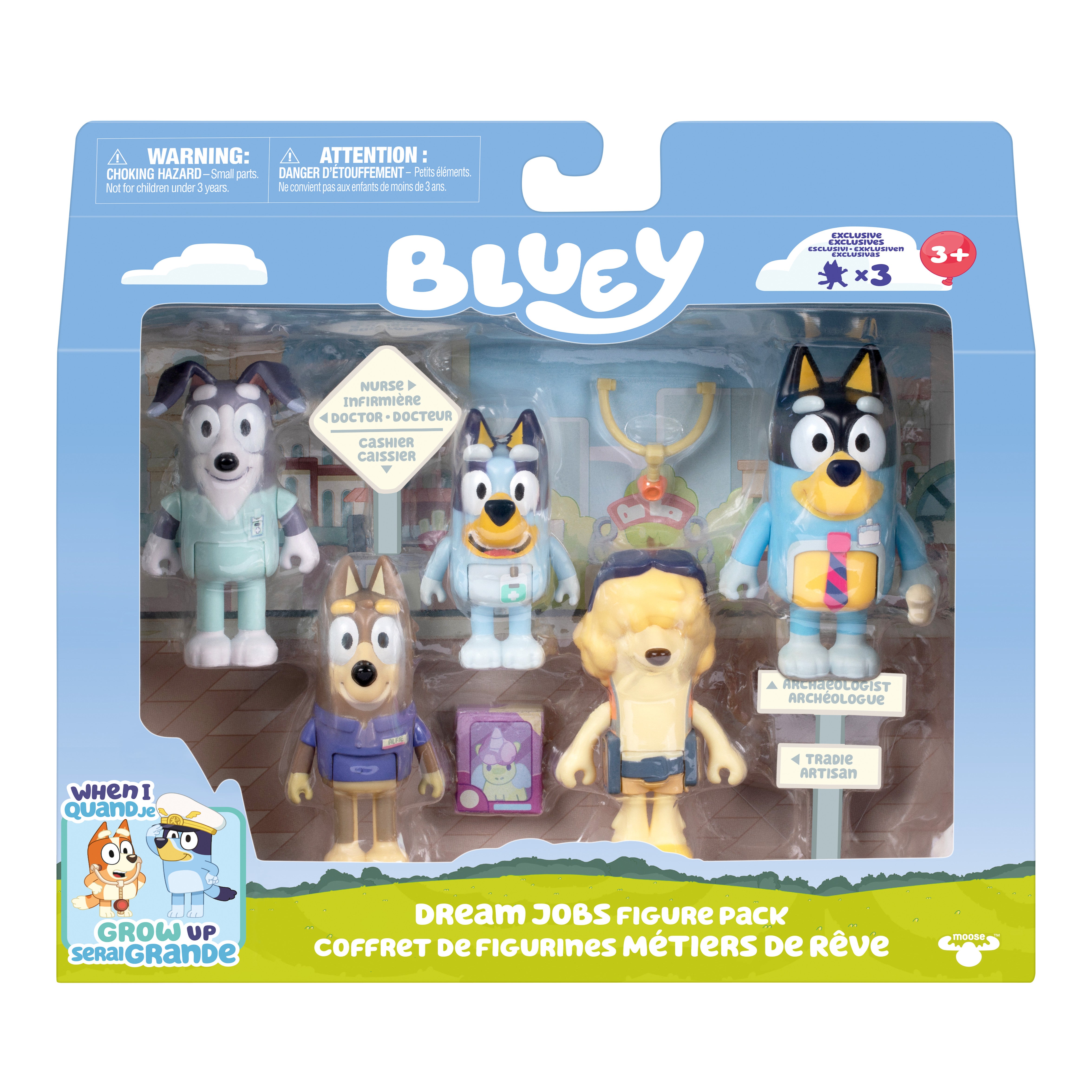 Bluey The Sleepover Figursats 5-pack