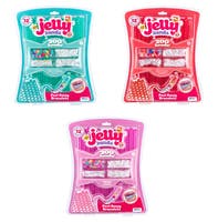 JELLY BANDS Armband – blå hallon, tuggummi eller körsbär