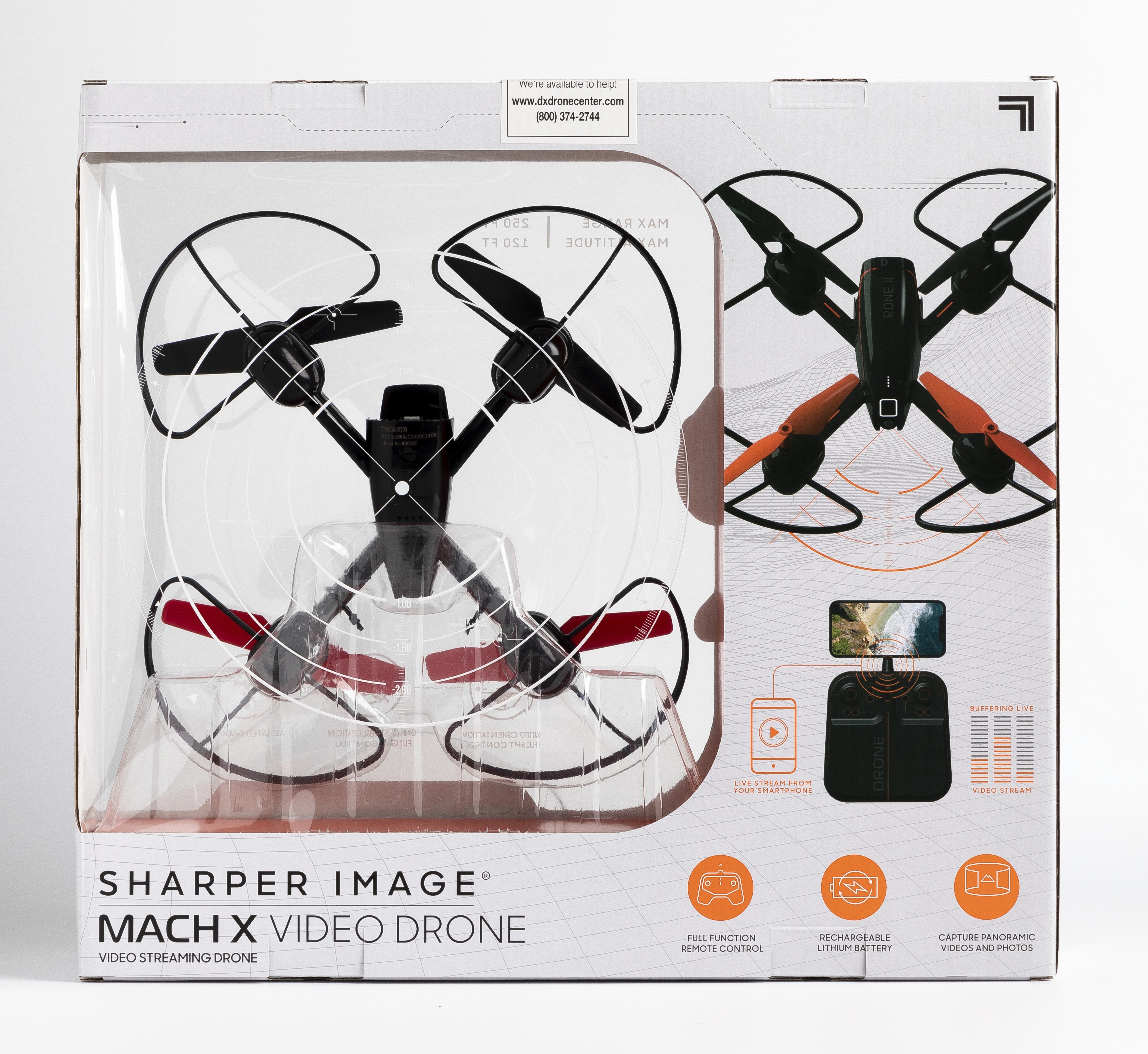 Sharper Image Mach 10, videodrönare med kamera