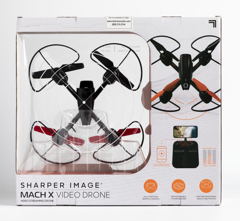 Sharper Image Mach 10, videodrönare med kamera